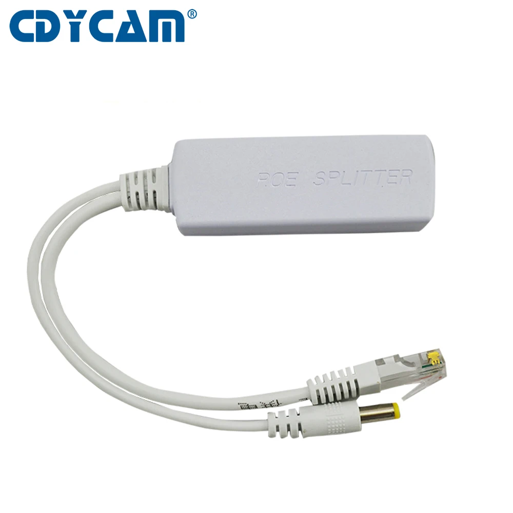 Cdycam 48 В до 12 В PoE сплиттер анти-помех 15 Вт кабель адаптер PoE Модуль питания DC5.5* 2,1 мм разъем для ip-камеры