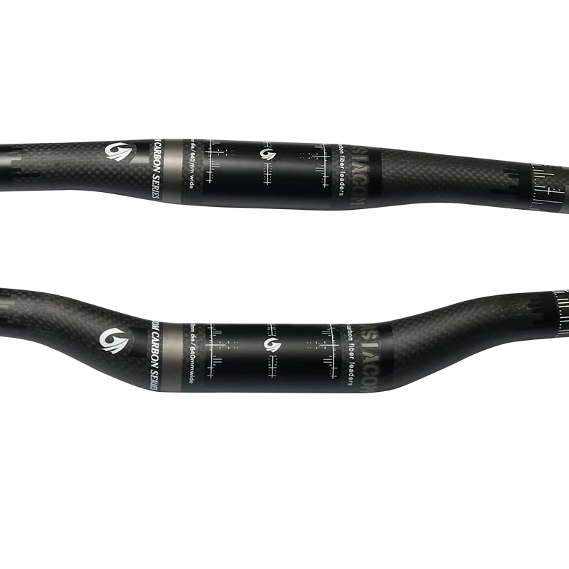 Фирменный велосипедный руль ASIACOM 3K из углеродного волокна плоский/подъемный для