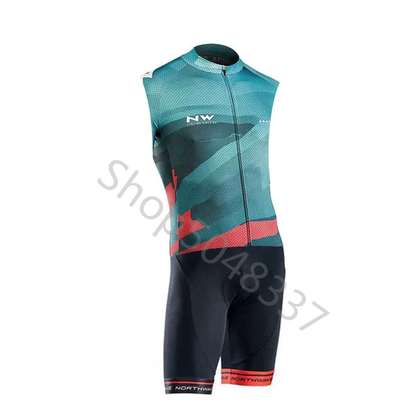 4 NW триатлон костюм для велоспорта Skinsuit Быстросохнущий без рукавов Велоспорт Джерси Мужская велосипедная Одежда Майо ciclismo hombre - Цвет: 4