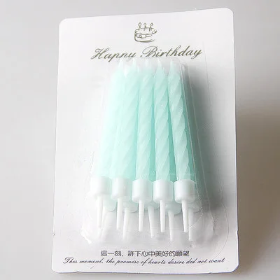 Light green 100 box 100 коробка мечта красочные цвета свечи торт вечерние день рождения праздник поставки милые свечки на день рождения для кухни выпечки подарки - Цвет: Light green 100 box