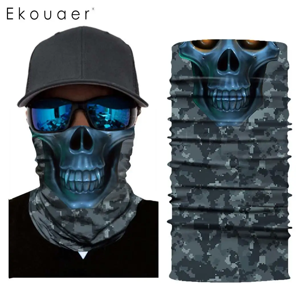 3D Orcs Балаклава с рисунком черепа Полнолицевая маска теплая лайнер для шлема