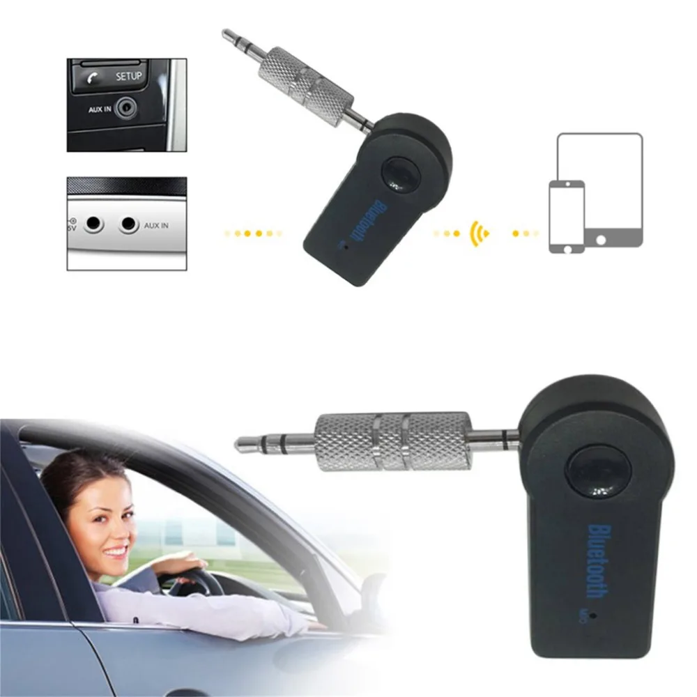 3,5 мм потоковый автомобильный A2DP комплект беспроводной связи bluetooth для автомобиля AUX аудио музыкальный приемник адаптер громкой связи с микрофоном для телефона