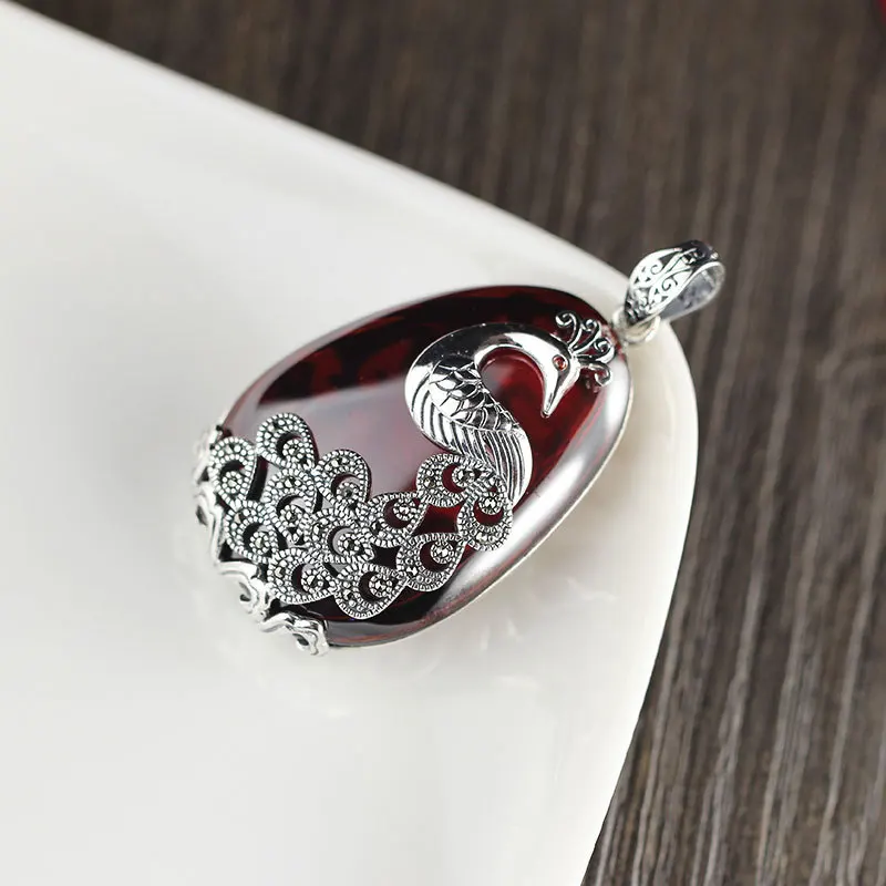 Женский кулон из серебра 925 пробы с цепочкой на свитер|pendants for women|gemstone silver pendantspendant