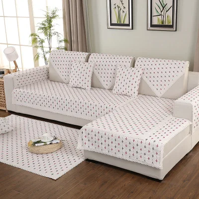 White 3 WLIARLEO, белый, черный диван, полотенце, четыре сезона, хлопок, лен, ткань, покрытие для дивана, противоскользящие Чехлы для дивана, для гостиной, funda, диван - Цвет: White 3