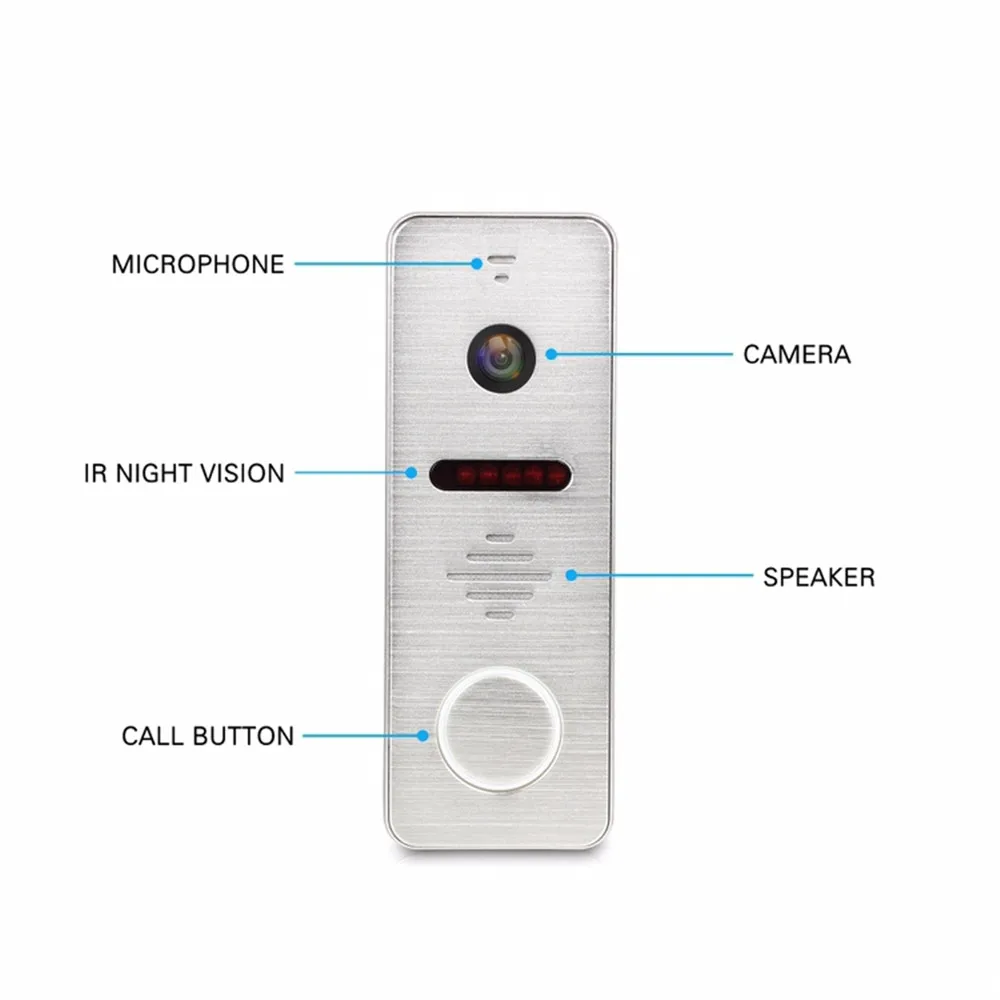 Dragonsview широкоугольный видео домофон дверной Звонок камера рекордер HD 1200TVL 7