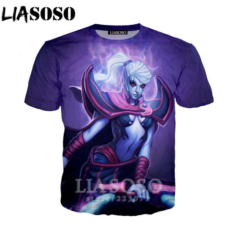22 LIASOSO, новая модная толстовка, 3D принт, для мужчин и женщин, видео игра, Dota 2, футболка, повседневная, унисекс, короткий рукав, Harajuku, пуловер, A130-08 - Цвет: 22