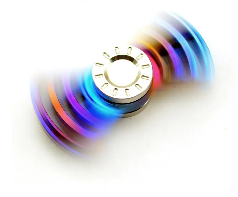 Спиннер антистресс из радужного титанового сплава|spinner toy|top toytoy top |