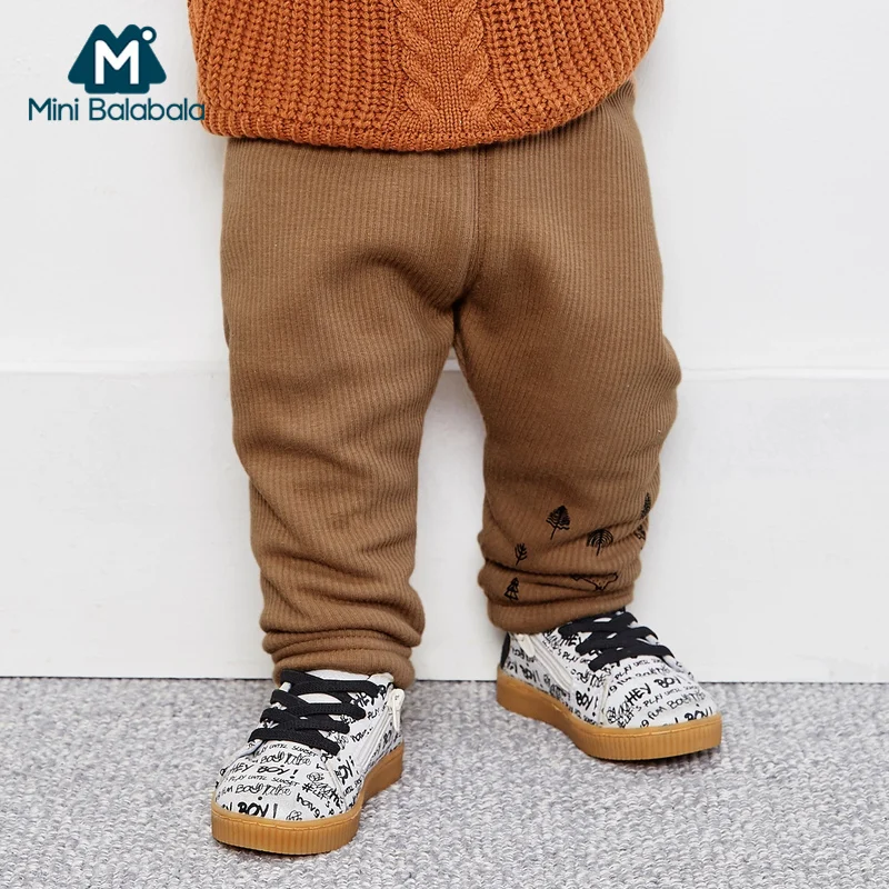 Mini Balabala/повседневные штаны для новорожденных мальчиков и девочек От 0 до 3 лет