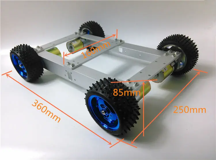 C385 4WD автомобиль двигатель с высоким крутящим моментом шасси из серебряного