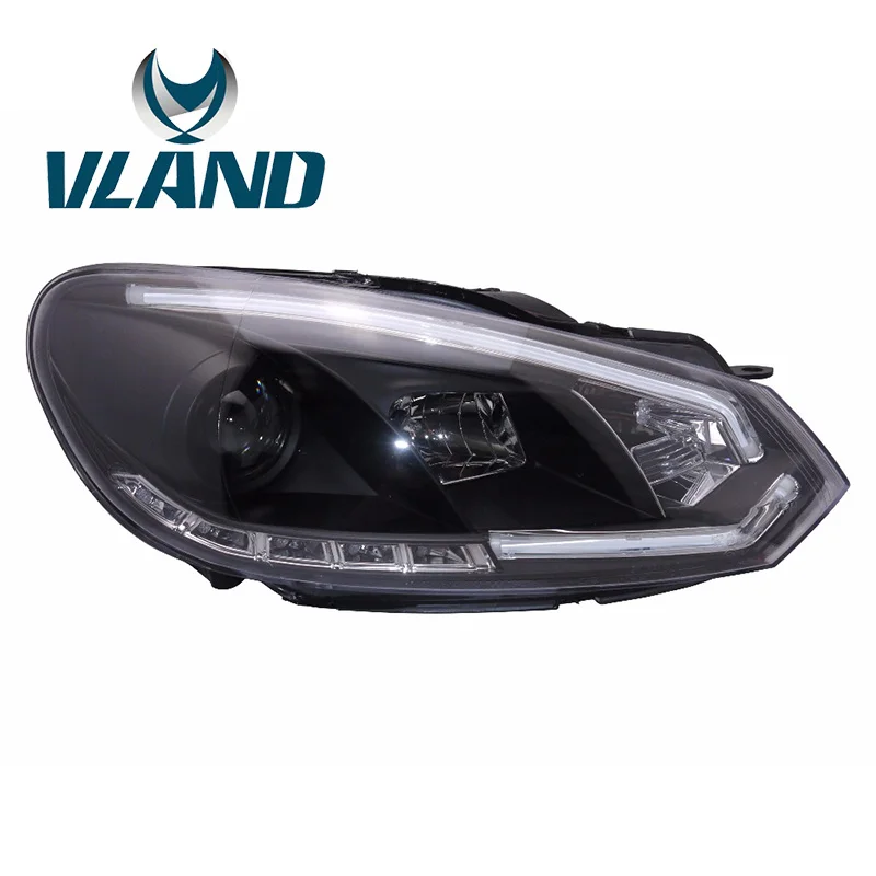 Автомобильная головная лампа VLAND для Golf MK6 For2008 2009 2010 2011 2012 2013 светодиодная R20