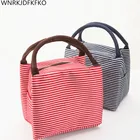 Водонепроницаемая полосатая переносная изолированная сумка из ткани Оксфорд для пикника, сумки для пикника для женщин и детей, мужская сумка-холодильник, Термосумка Lu