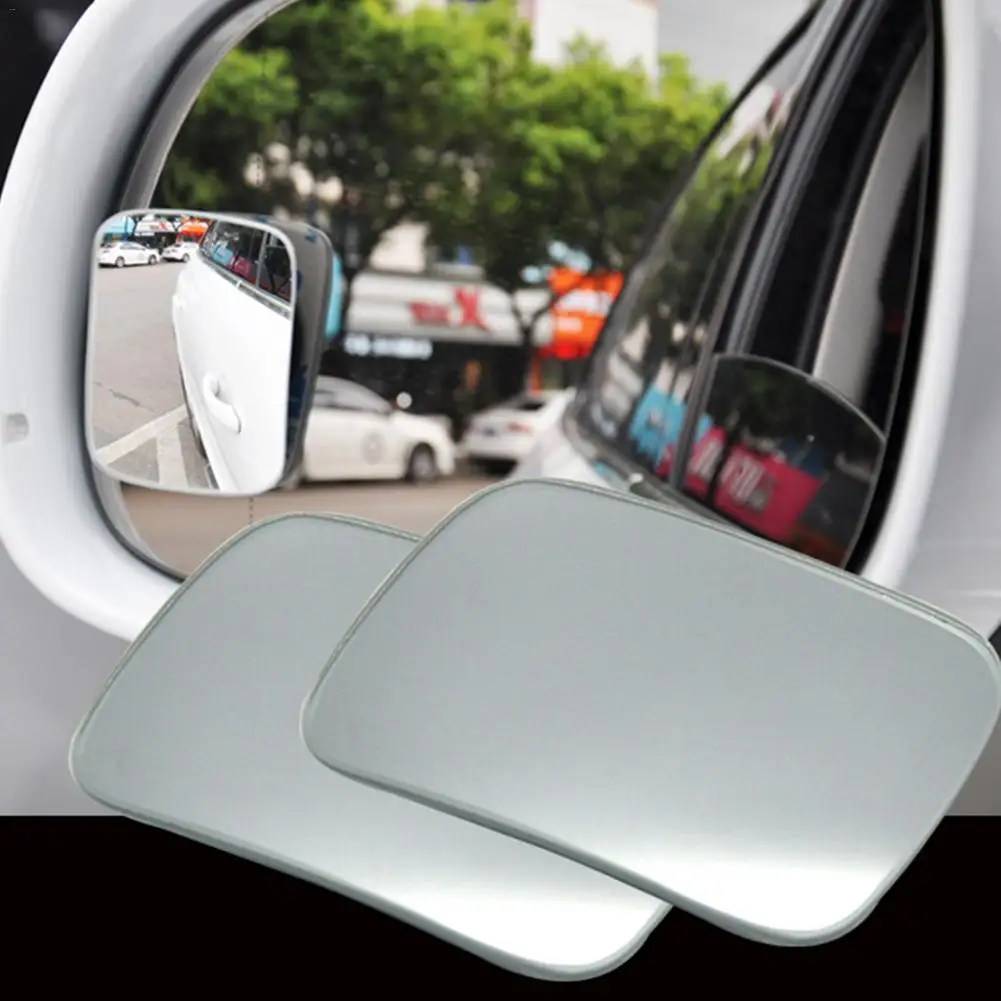 Водостойкое зеркало заднего вида для автомобиля изогнутое без бортиков большое