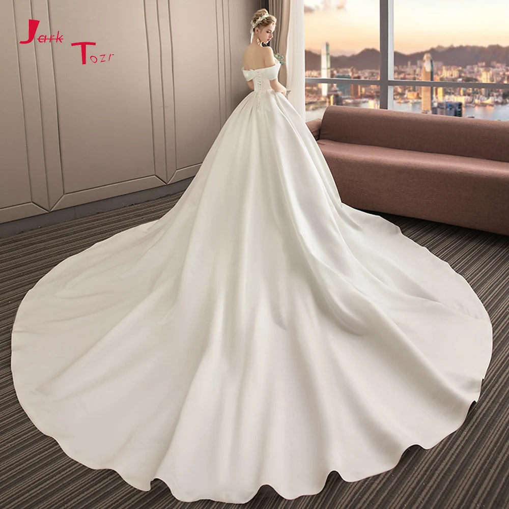 Vestido Casamento 2019 индивидуальный заказ кружевной вырез лодочкой сзади с коротким