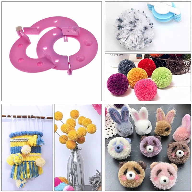 Набор длинных вязальных станков 4 размера набор для вязания с помпоном рукоделия