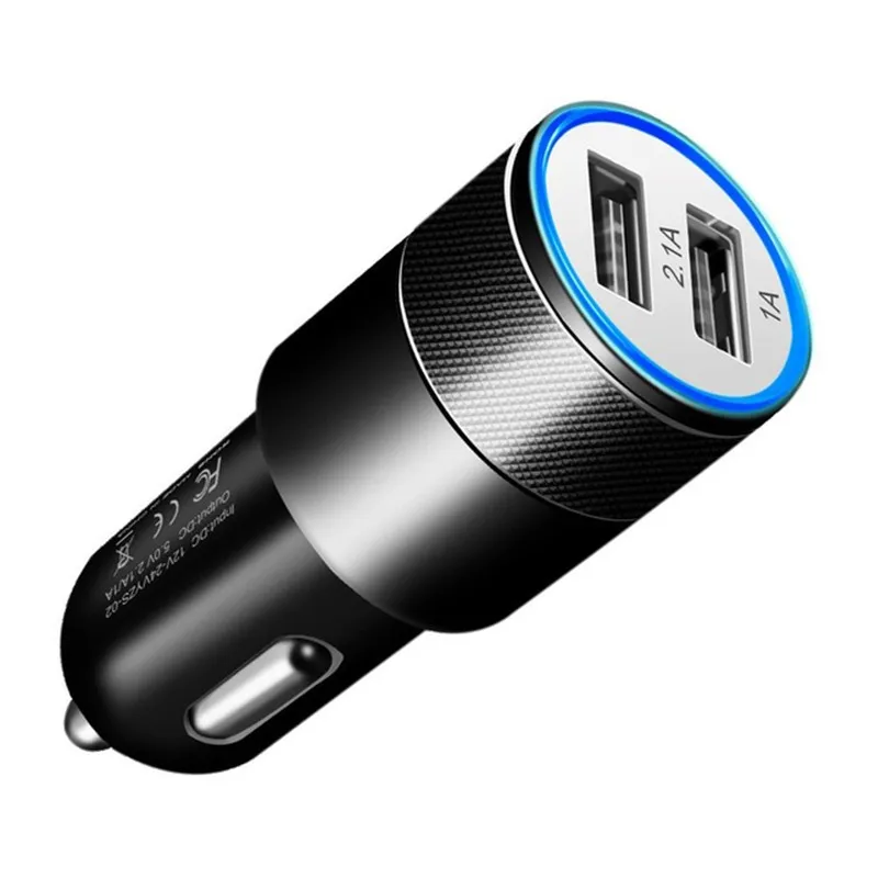 Автомобильное зарядное устройство с двумя портами USB для Xiaomi Mi A2 Lite Pocophone F1 A1 8 SE 6 5 2