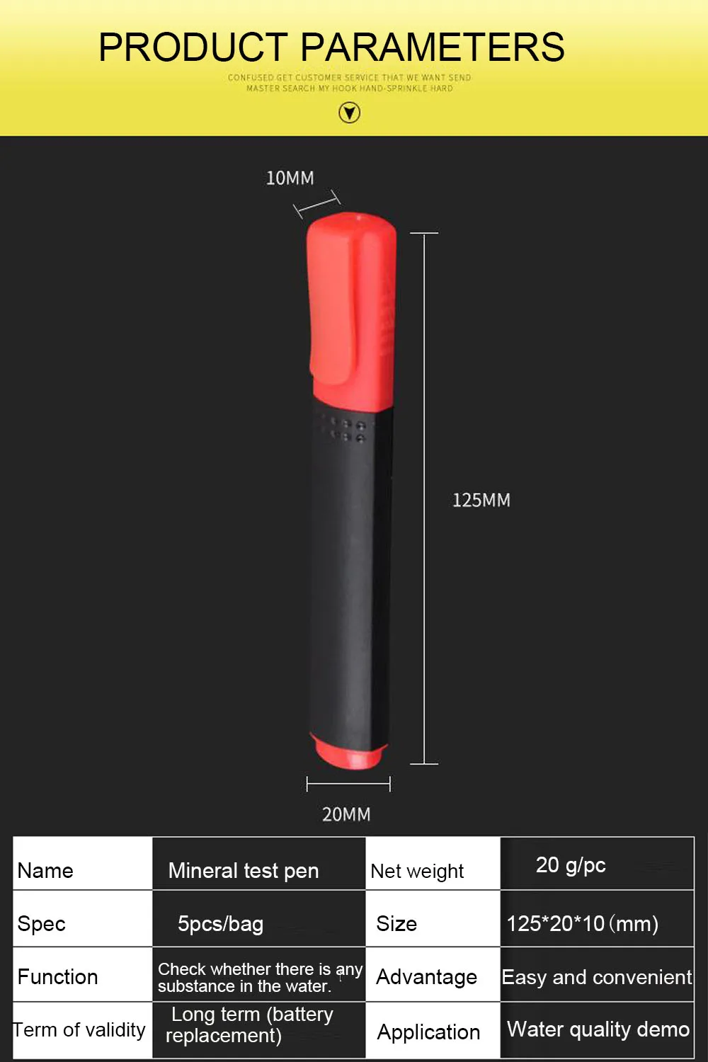 1 шт. Токопроводящая ручка измеритель биоэнергии для тестирования минералов