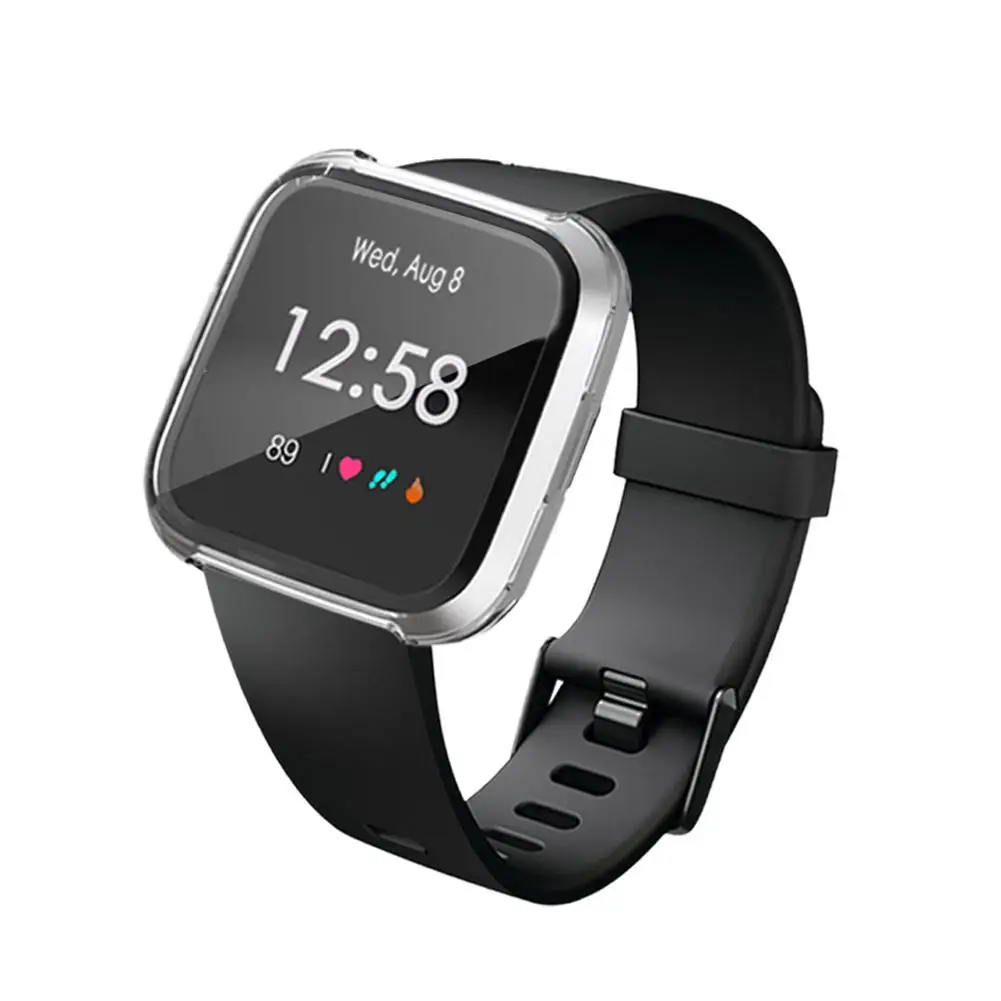 Подходит для Fitbit Versa Lite силиконовый защитный чехол гальванический защитный обложка чехол из ТПУ Для Fitbit Versa Lite лампа ТПУ