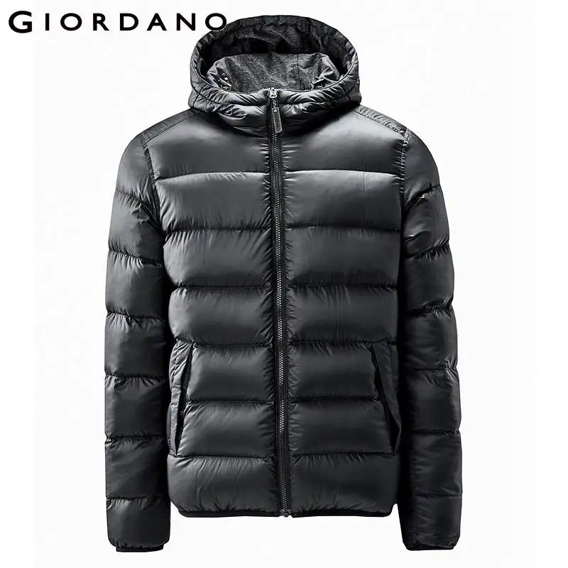Giordano курстка с наполнением из белого гусиного пуха Двусторонняя мужская куртка из белого гусиного пуха с капюшоном, имеется несколько вариантов цветов