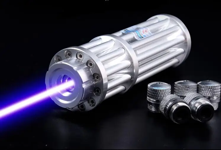 Мощный 450nm Синяя лазерная указка Фокус Горящий прикуриватель матч сжигание
