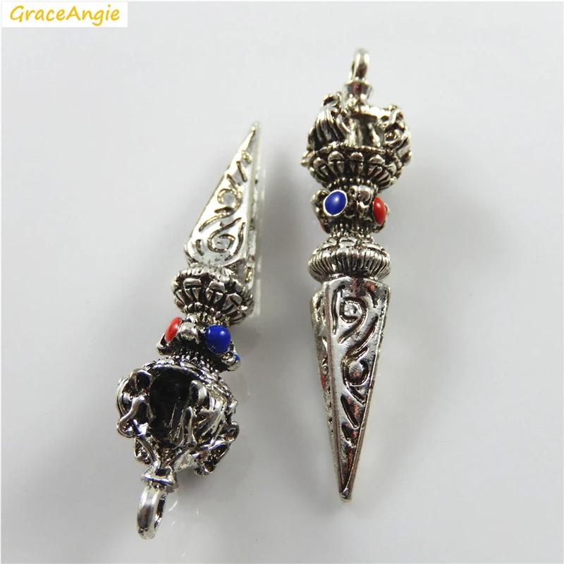 GraceAngie 4 шт тон + синий красный цвет форма меча сплав эмаль кулон DIY ожерелье