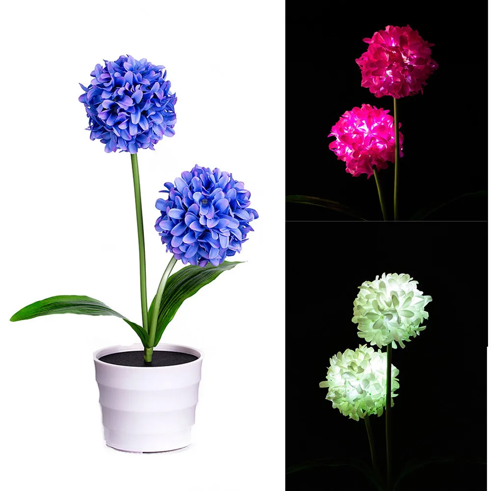 3 стиля искусственное растение бонсай солнечный луковый шар светодиодный