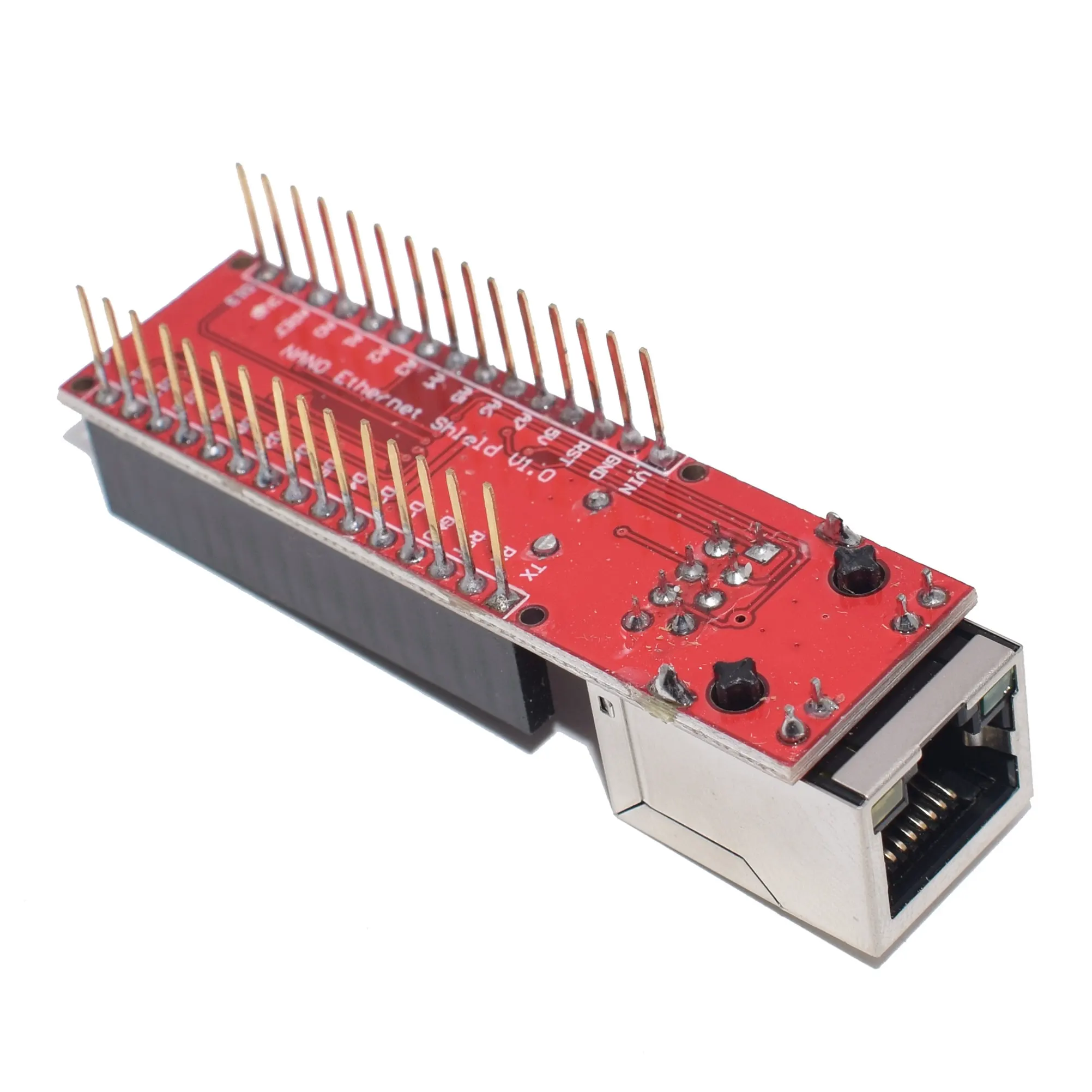 10 шт. ENC28J60 Ethernet щит V1.0 для arduino совместимый нано 3 0 RJ45 Модуль веб сервера|ethernet