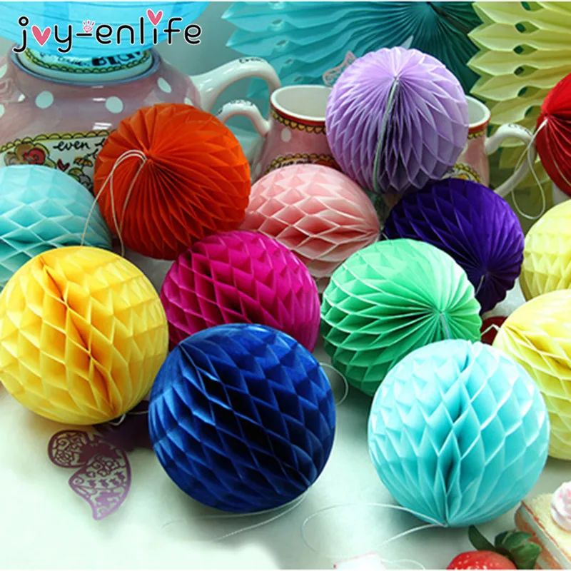1 шт. 20 см китайская бумага фонарь сотовой шар висящий цветок день рождения