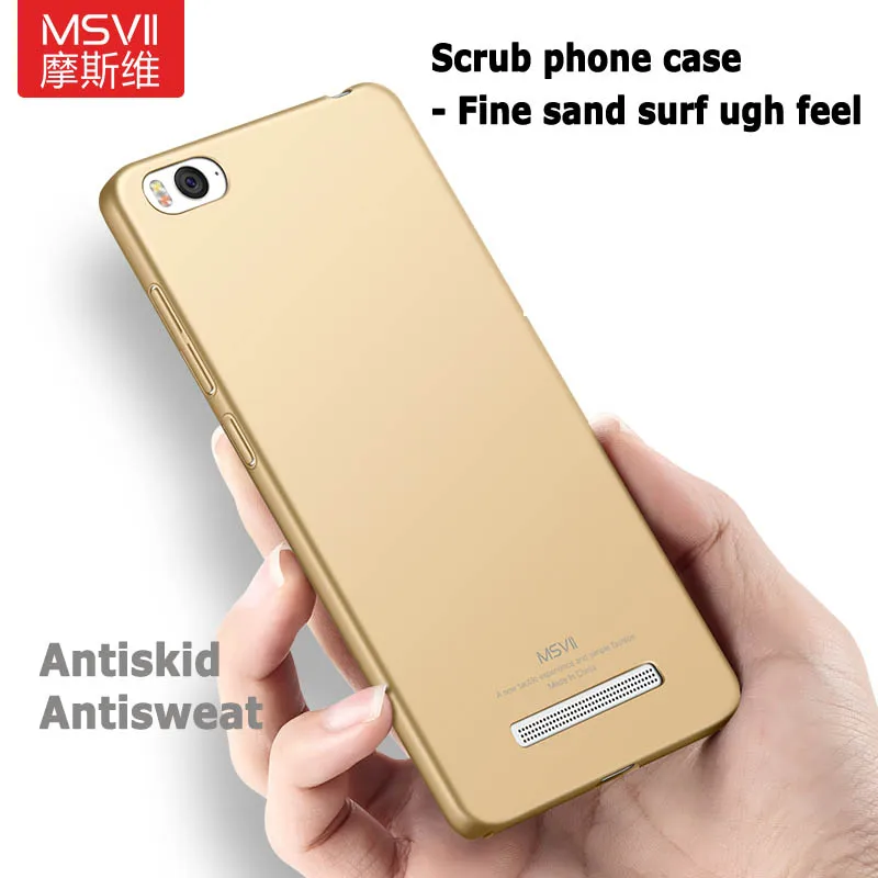 MSVII Cover For Xiaomi Mi 4C Mi4c Case Ring Matte Cases Mi4 4 Xiomi Slim PC 4i Mi4i |