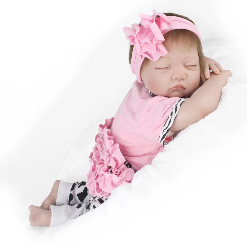NPKDOLL 22 дюймов спальный виниловая Кукла младенец Реалистичная игрушка в подарок