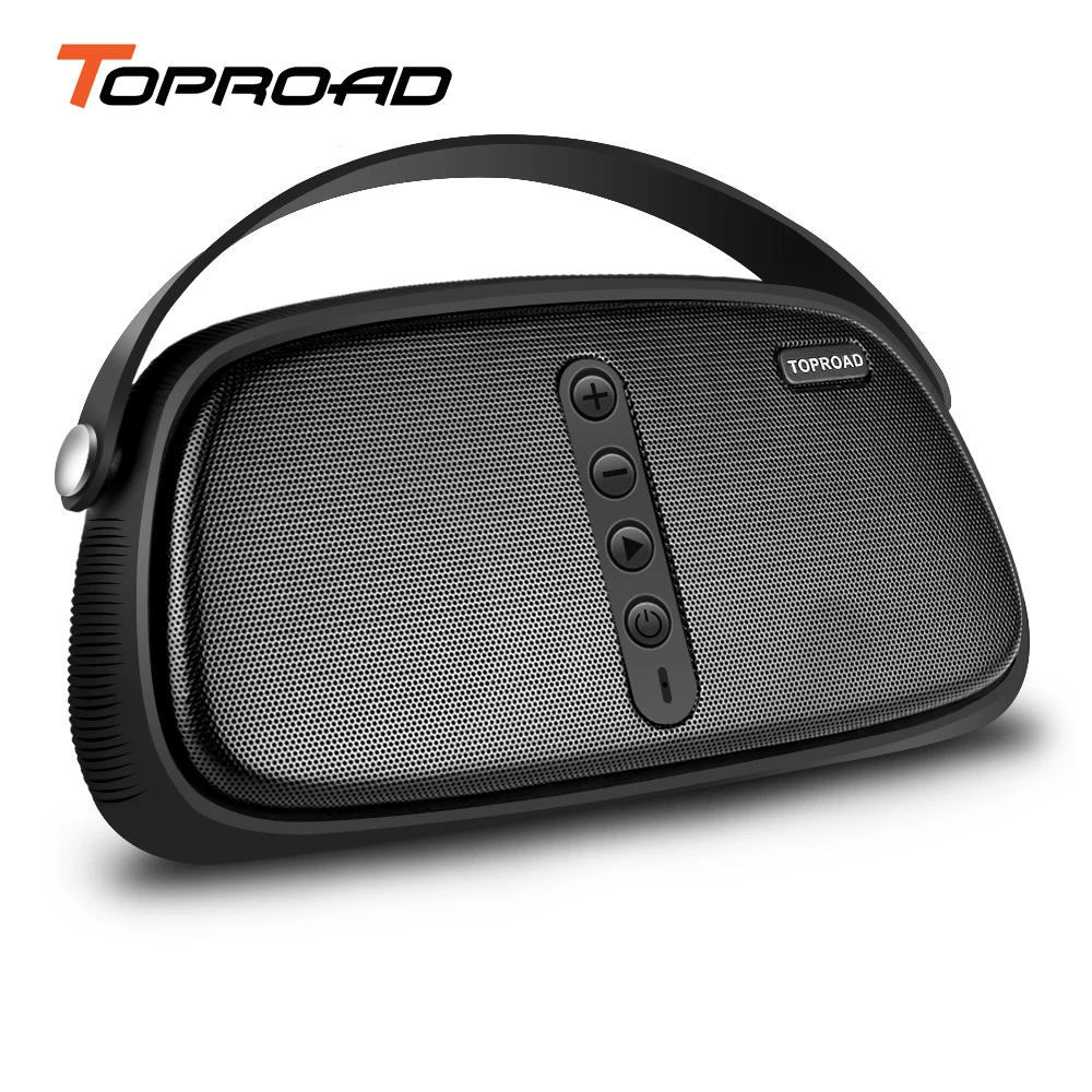 Портативный беспроводной динамик TOPROAD с Bluetooth стерео звуковая коробка fm радио TF