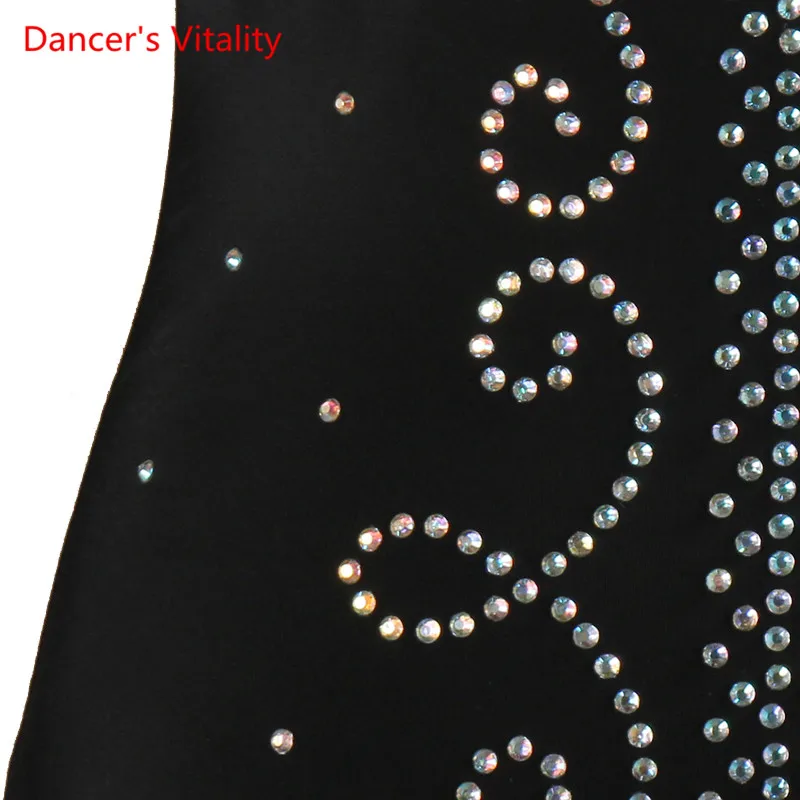 Бальные платья для танцев 2018 новые сетчатые с длинными рукавами большие качели