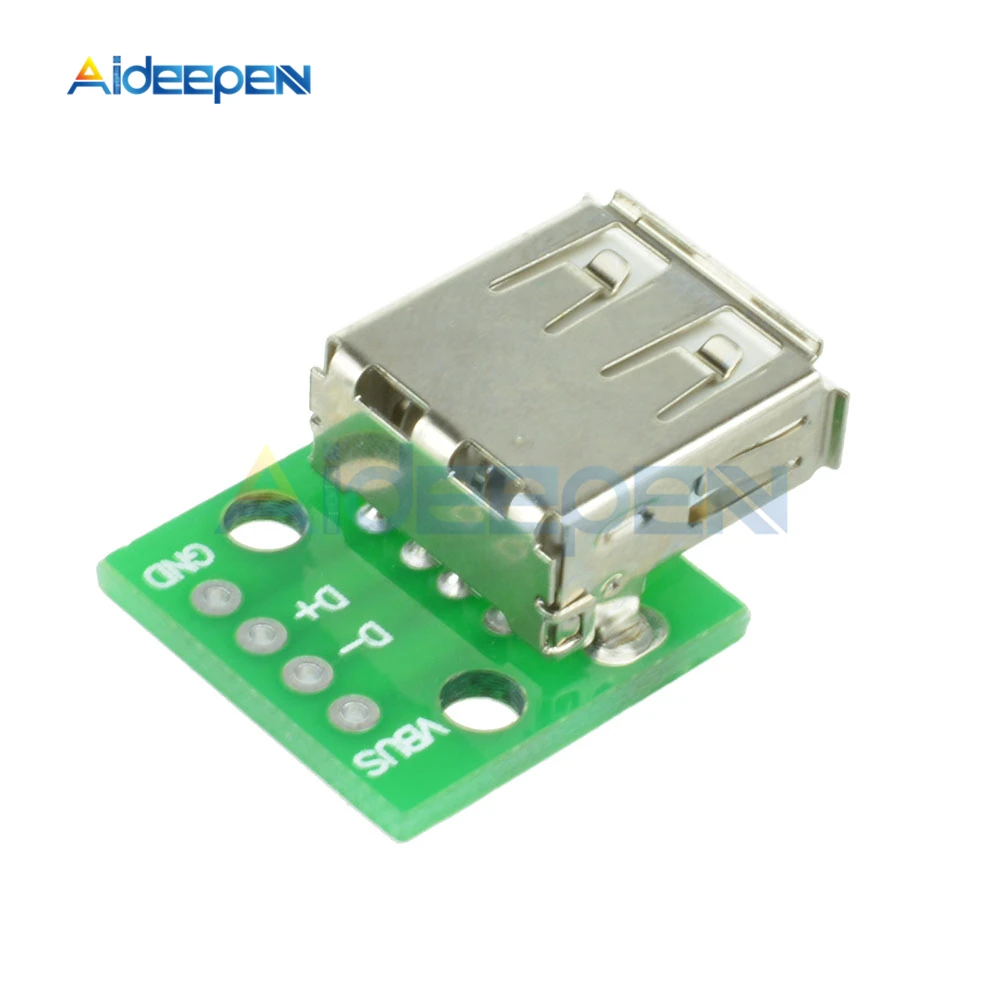 

10Pcs Type A Female USB To DIP 2.54MM PCB Board Adapter Converter Connector Female Pinboard Micro USB PCB Type Parts