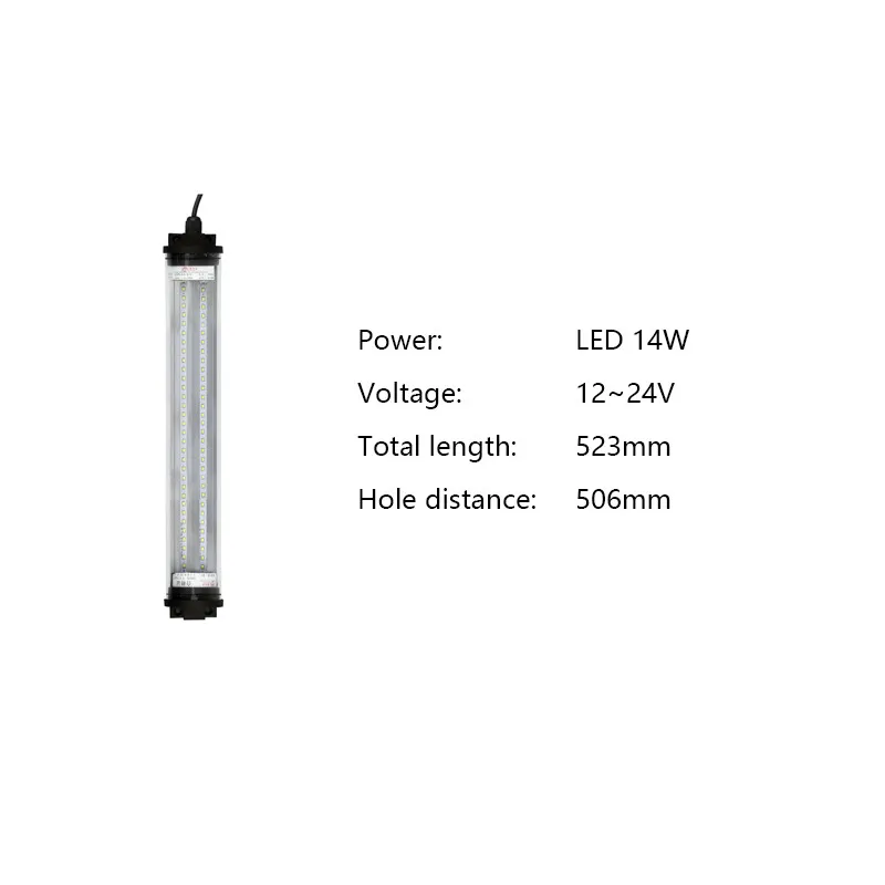 LED 14W 12-24V Водонепроницаемый светодио дный свет для гаража 8 Вт 40 Вт 24 В 220 В 1,25 м лампа для швейной машины промышленное освещение led светильник в гараж лампа для швейной машины освещение гаража icoco - Цвет: LED 14W 12-24V
