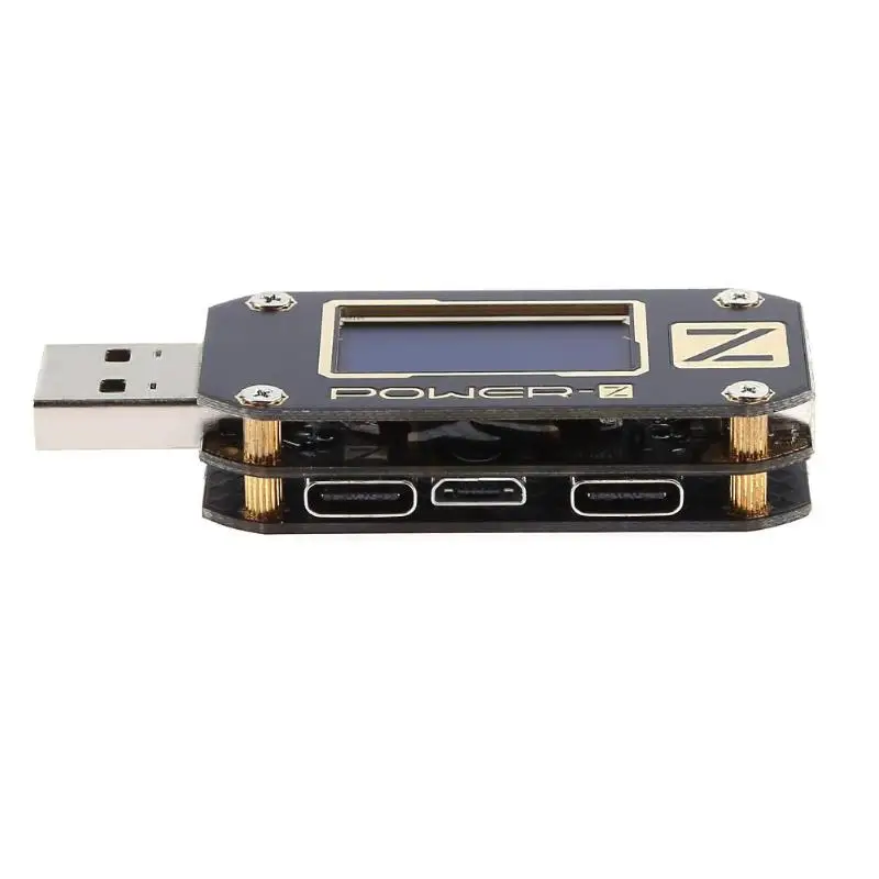 Мощность-Z PD тестер USB Напряжение Ток Тестер Цифровой вольтметр Amperimetro пульсация двойной тип-c метр банк питания детектор M13