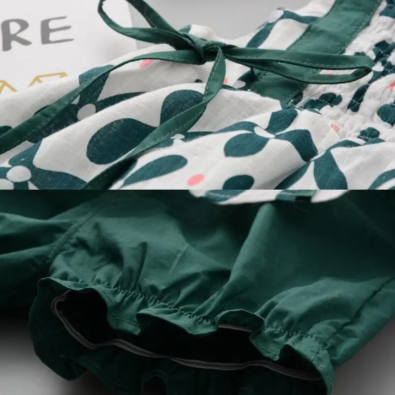 Жилет с цветочным принтом + шорты комплект из 2 предметов для девочек комплекты