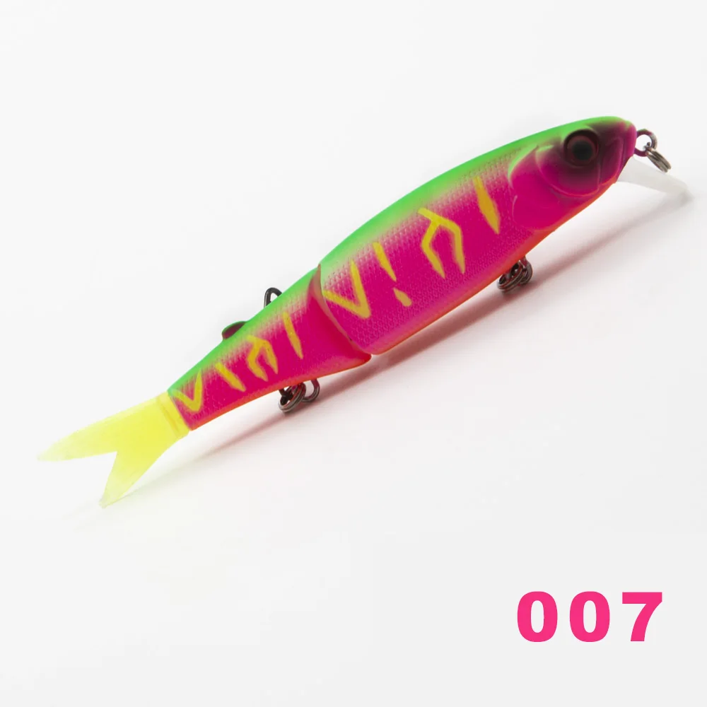 007 9cm 7.4g Hunthouse Щука приманка 11,3 см и 9 см шарнирная приманка мягкий хвост гольян приманка происхождения крючок Дайвинг плавающие приманки медленное погружение приманка рыбалка leurre - Цвет: 007 9cm 7.4g