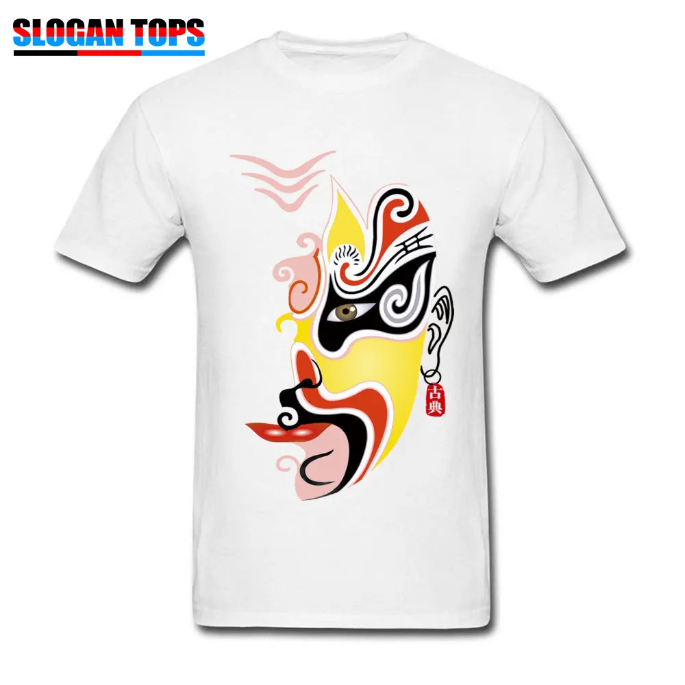 Футболка в китайском стиле Мужская футболка с принтом пекинской оперы