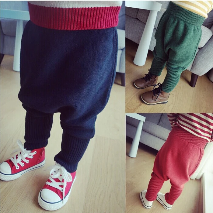 Брюки для мальчиков Девочек ребенок шаровары дети зима теплая толстый бархат