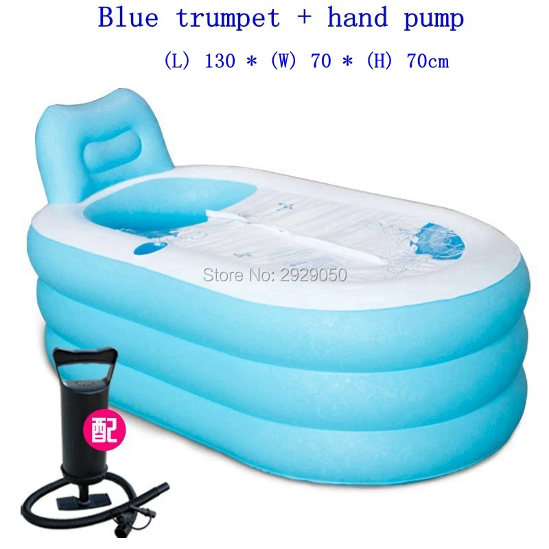 Складная портативная Ванна из ПВХ для спа надувная отдельно стоящая с крышкой