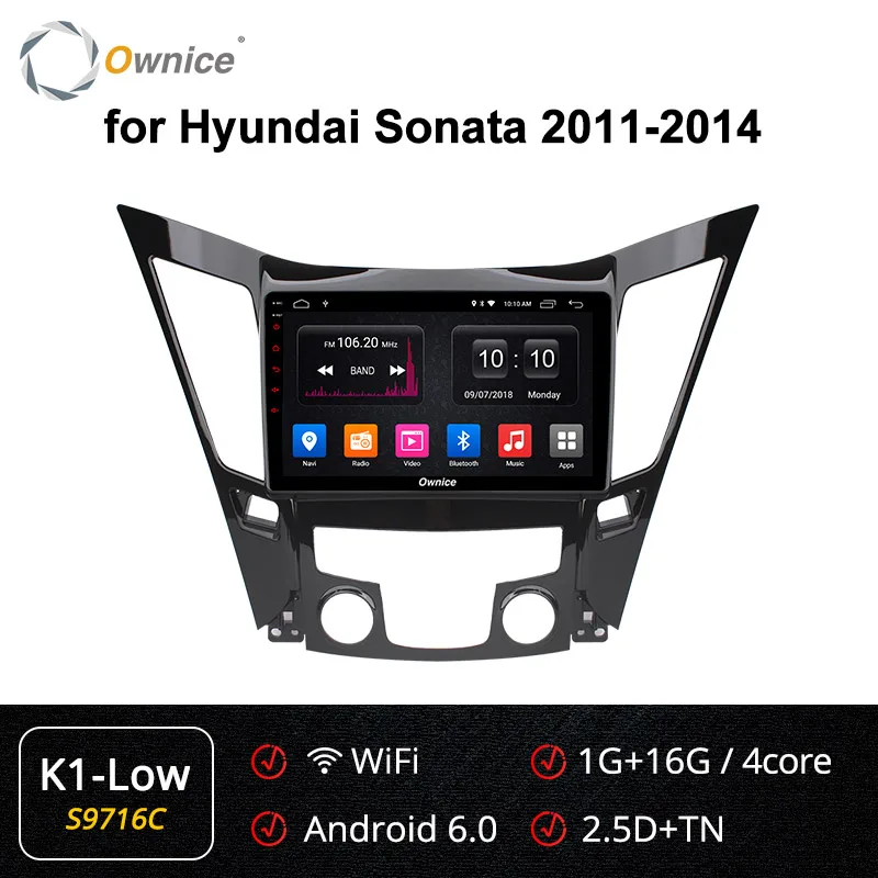S9716 K1-Low Ownice 8 ядерный автомобильный dvd-плеер радио головное устройство стерео для hyundai Sonata 2011- K3 K5 K6 DSP 4G SPDIF android 9,0 360 gps Navi - Цвет: S9716 K1-Low
