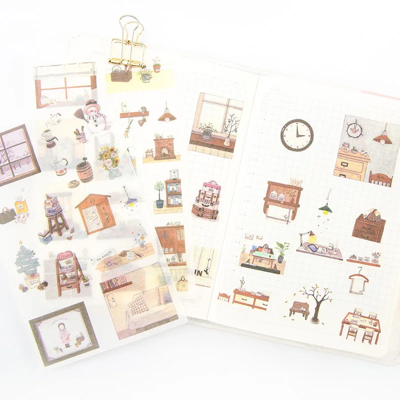 6 листов досуга стикер для канцелярских товаров Скрапбукинг альбом ежедневник