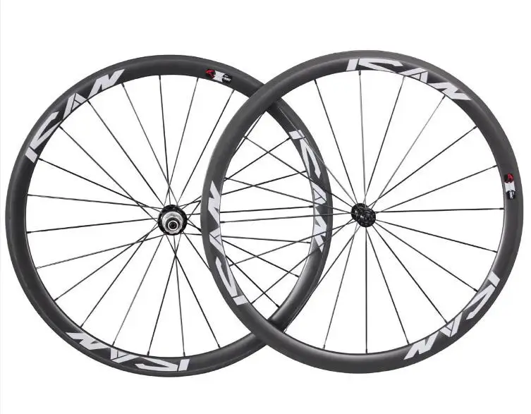 38 R13 CN 38 мм/50 мм clincher углеродное колесо для шоссейного велосипеда 700C Гоночный комплект колес Novatec+ Sapim Спицы 23 мм ширина карбоновый обод SP38/50C - Цвет: 38 R13 CN