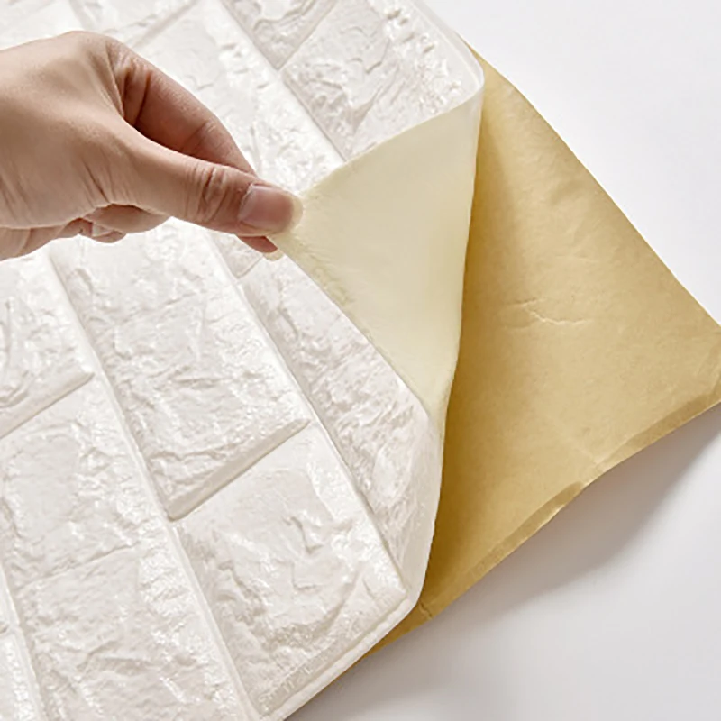 Пенополиэтиленовые 3D настенные наклейки с рисунком кирпича водонепроницаемые