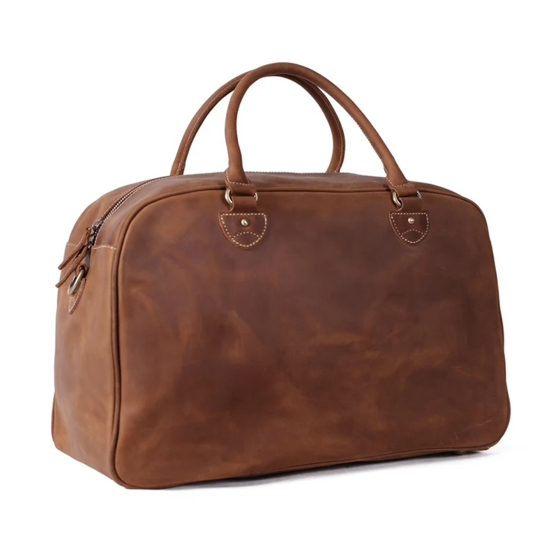 ROCKCOW винтажная сумка для путешествий из кожи с натуральным лицевым покрытием