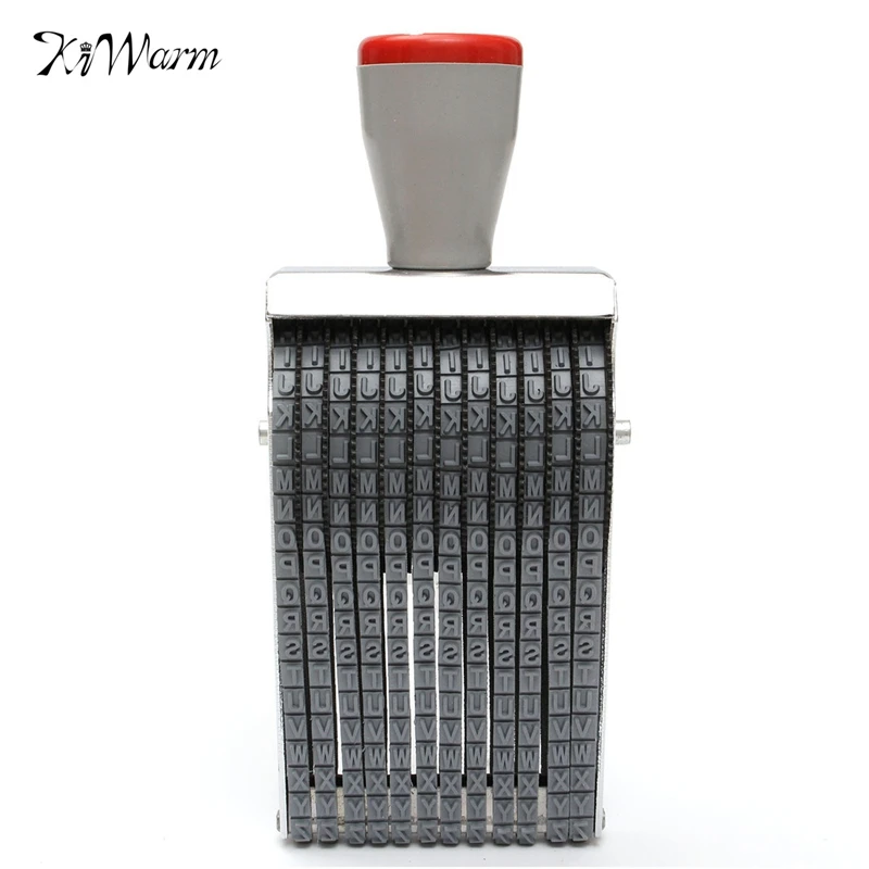 KiWarm Overvalue 12 значный алфавит прокручивающийся резиновый штамп английская буква