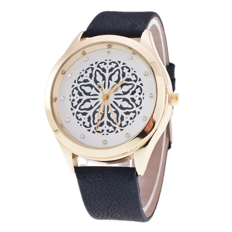 Часы bgg с цветным циферблатом женские повседневные часы со стразами кожаные кварцевые наручные часы|clock