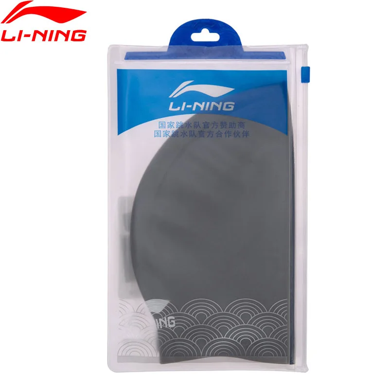 Li-Ning унисекс Профессиональный плавать ming cap s 100% силиконовый сплошной цвет