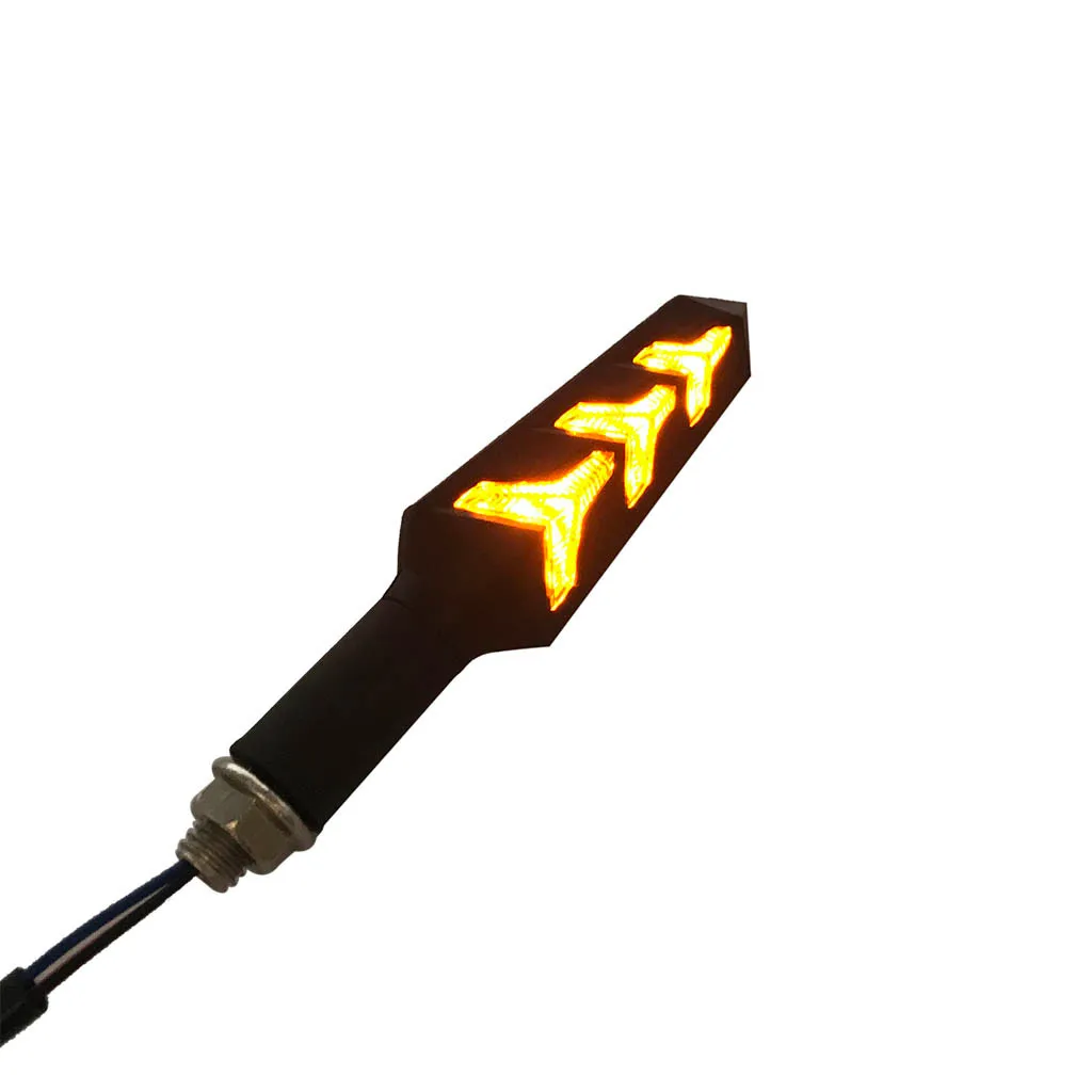 2 шт. Универсальный мотоцикл светодиодный fishbone сигнал поворота мигает