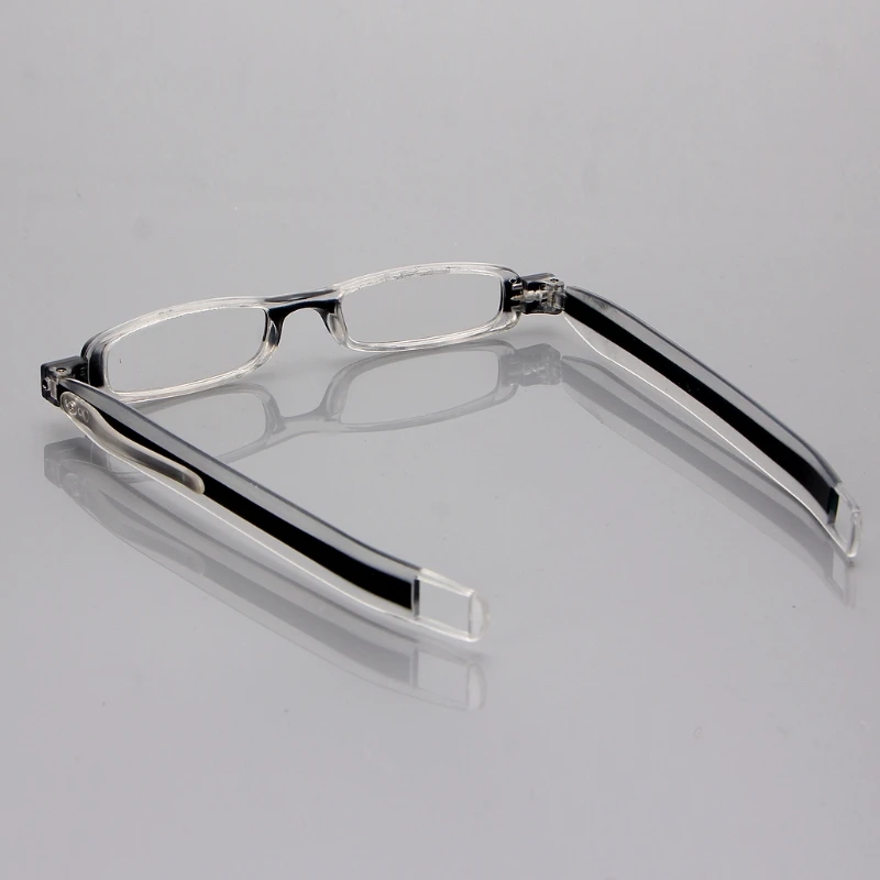 Тонкие Складные карманные очки для чтения при дальнозоркости с поворотом на 360