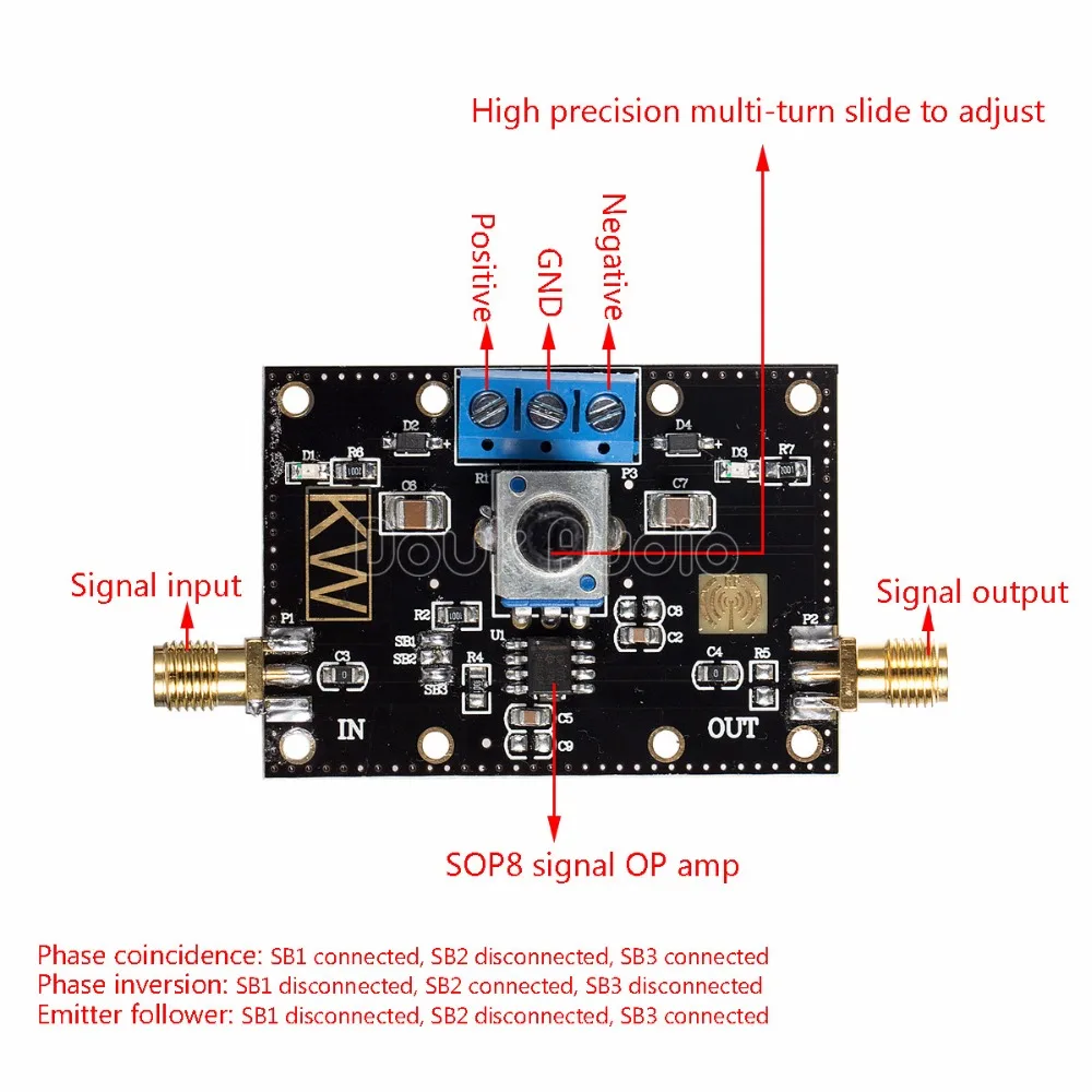 OP07 одиночный операционный усилитель напряжения 1 МГц с низким смещением|Печатные